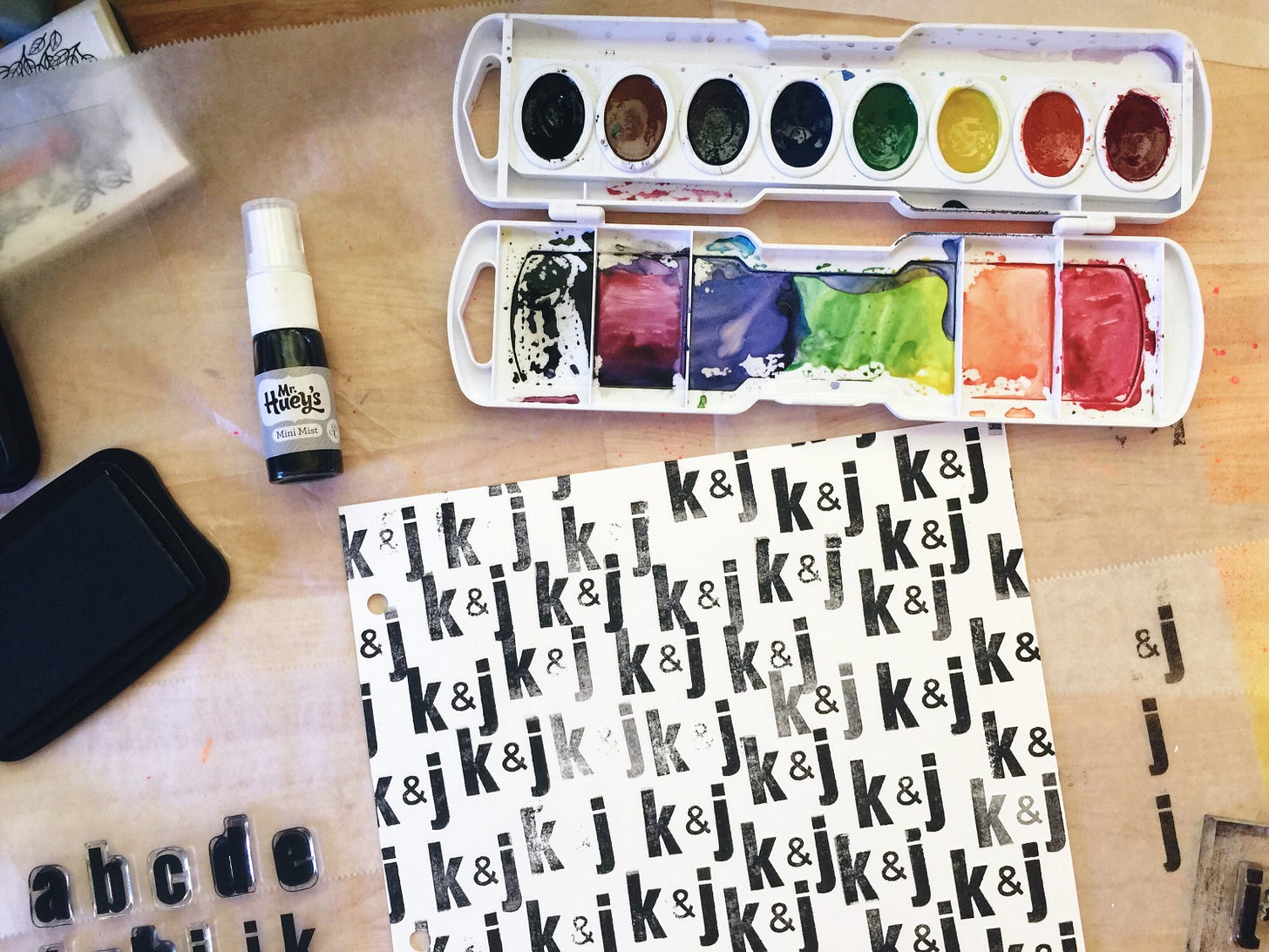 rukristin Get Messy Thursday Art Journal Step by Step
