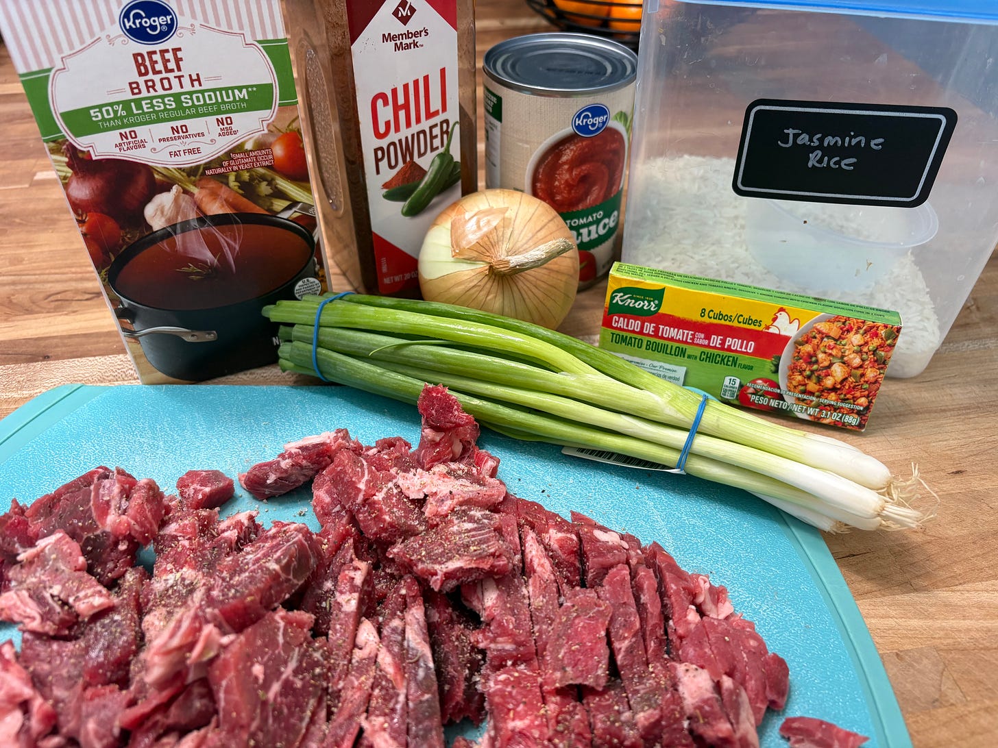 The ingredients for the recipe