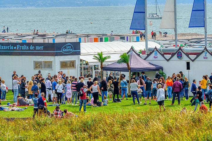 The Le Havre beach area and activities