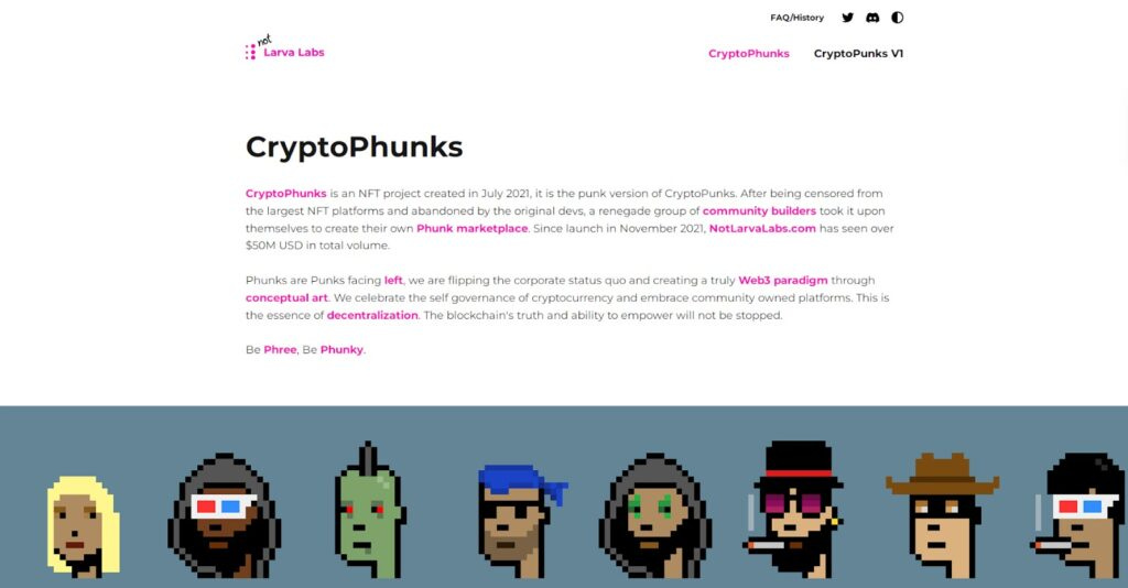CryptoPhunks a derivative NFT