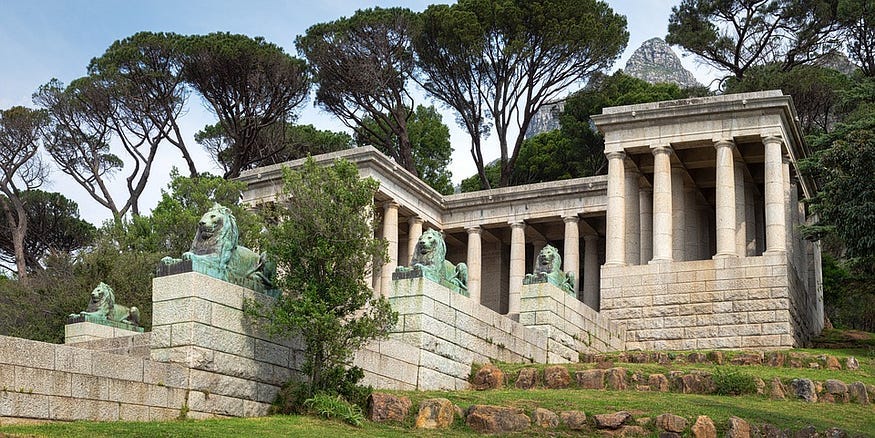 Image of the Rhodes Memorial in Cape Town. Image of the Rhodes Memorial in Cape Town.