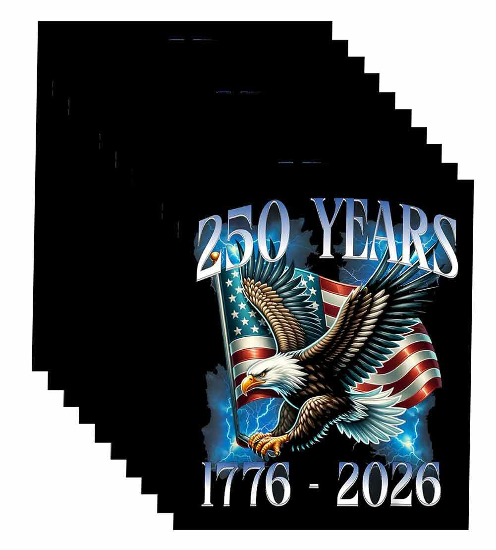 Amazon.com - 10 Pack 250 Anniversary USA 250th American United States Eagle  Patriotic 1776-2026 Year Stickers Laptop Bumper Decal Window Waterproof Car  Stickers