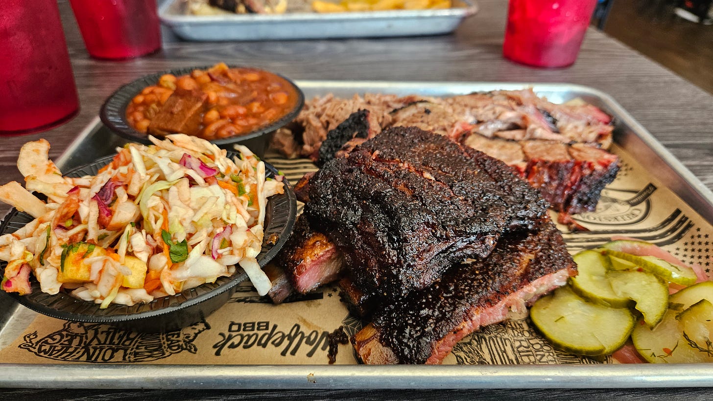 Kansas City BBQ and burnt ends at Wolfpack BBQ