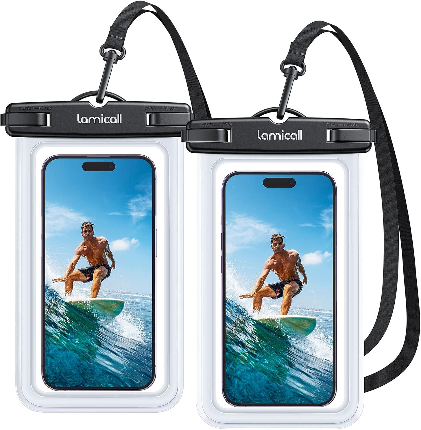 Custodia impermeabile per smartphone.