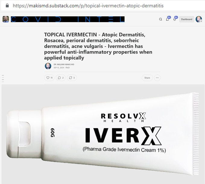IverX Cream: Pharmaceutical Grade Pure Ivermectin Topical Cream SUBSCRIBER SUCCESS STORIES