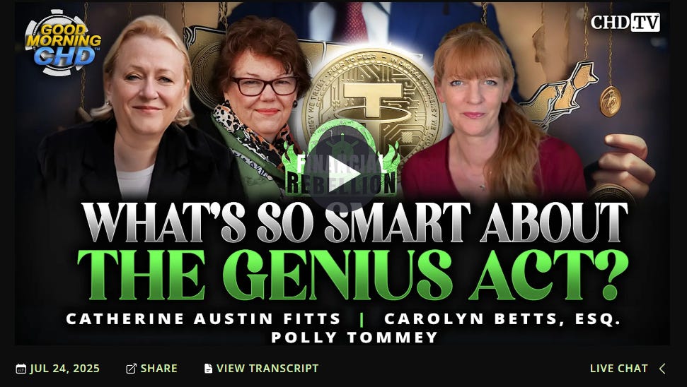 Financial Rebellion: What's So Smart About The GENIUS Act?