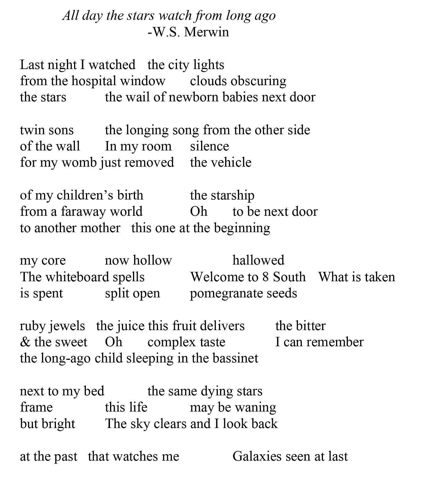 Today's poem is uploaded as an image in order to preserve the spacing.