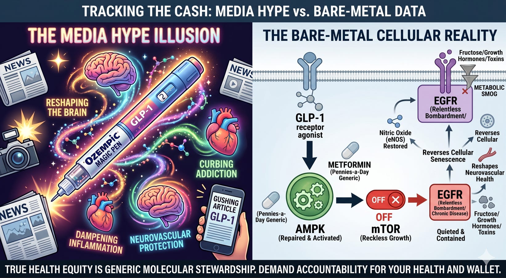 The Media's GLP-1 Magic Trick: The Single Molecule that Secretly Explains  It All