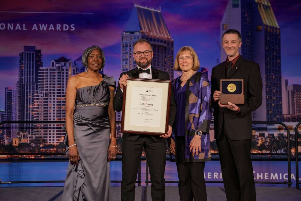 Photo of Andy Brunning receiving the 2025 Grady-Stack Award Photo of Andy Brunning receiving the 2025 Grady-Stack Award