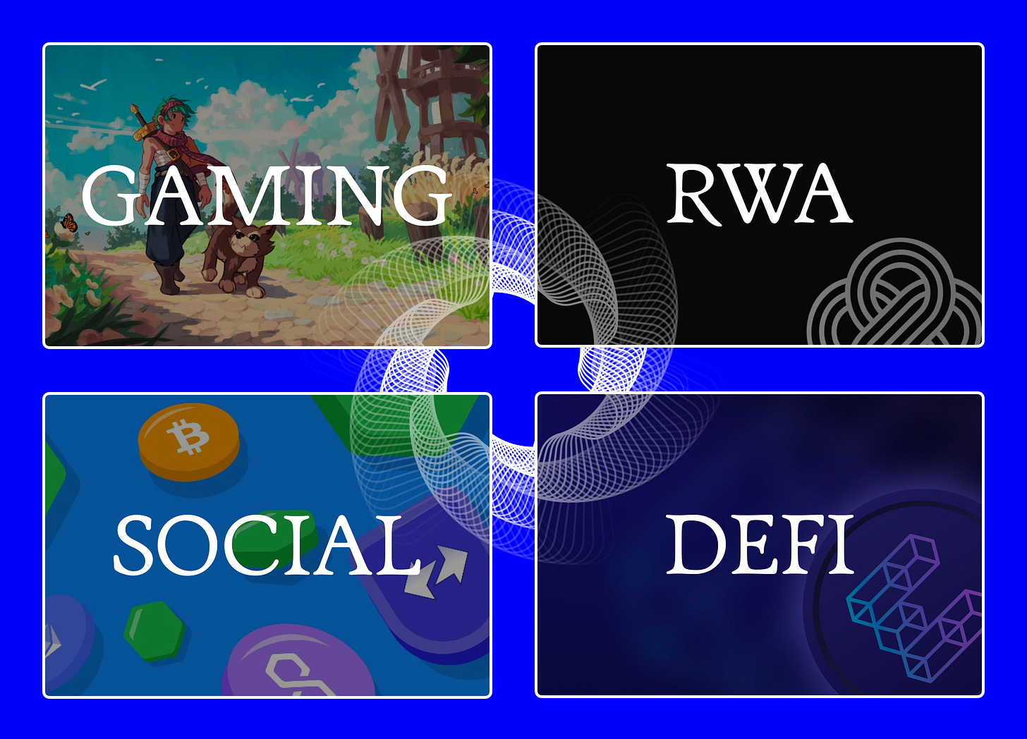 Gaming, RWA, Social and DeFi