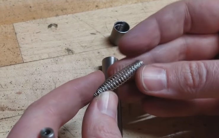 Make a stronger spring by weaving in a 2nd spring.