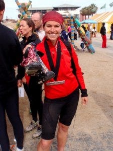 Check out my homemade gaiters!