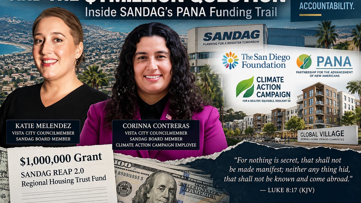 Melendez, Contreras and the $1 Million Question: Inside SANDAG’s PANA Funding Trail