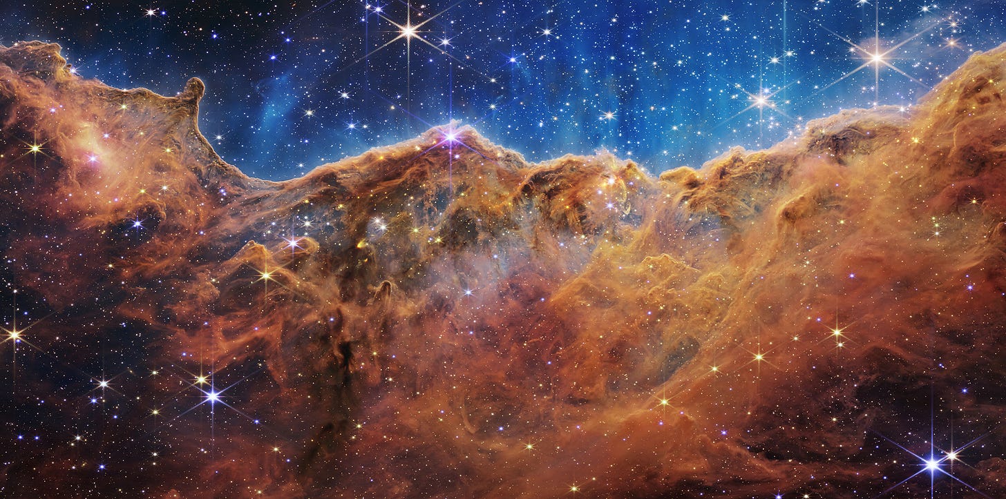 Webb Space Telescope first color image reveals deepest view of universe | collectSPACE Webb Space Telescope first color image reveals deepest view of universe | collectSPACE