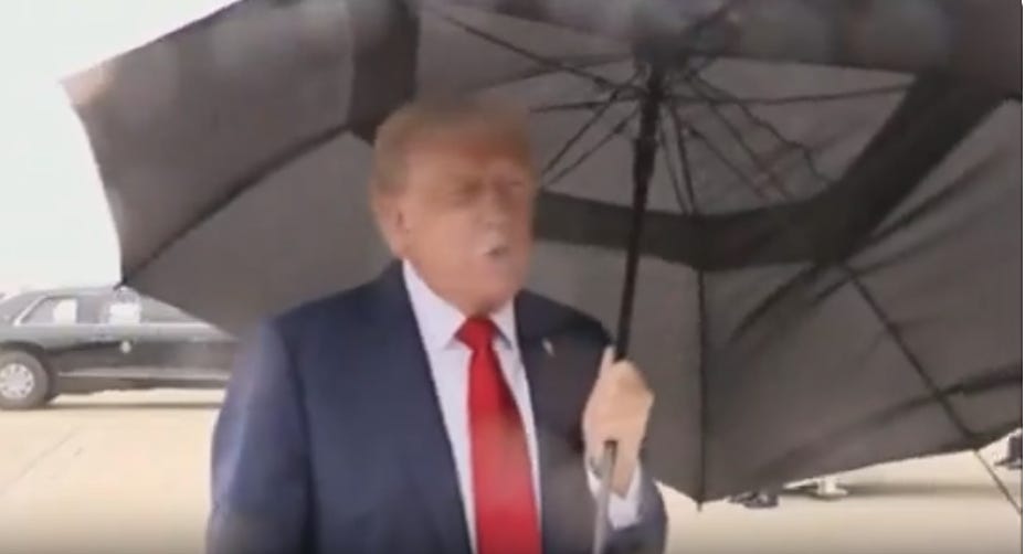 Trump Has To Flee The Country To Find Someone Who Will Applaud Him