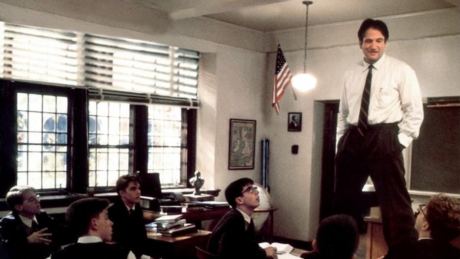 In Dead Poets Society, Robin Williams gives inspiration to students—and  entrepreneurs should be listening - The Business Journals