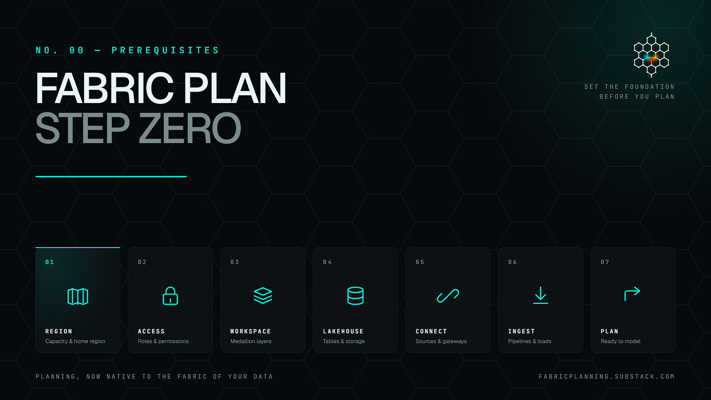 Fabric Plan Step Zero