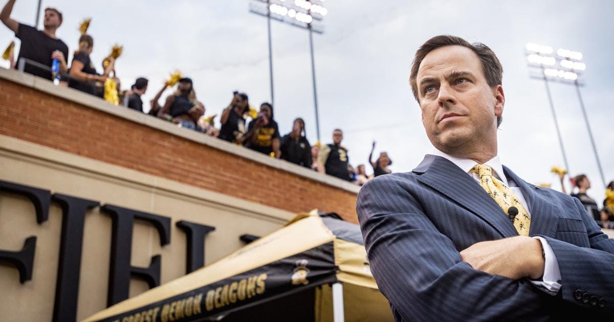 Wake Forest AD John Currie discusses what's ahead in college athletics amid  more realignment - Tar Heel Times - 7/13/2022