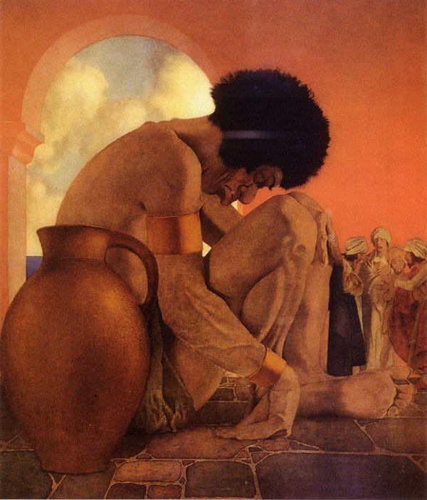 Maxfield Parrish 1870-1966 | American painter and illustrator |  Masterpieces | Tutt'Art@