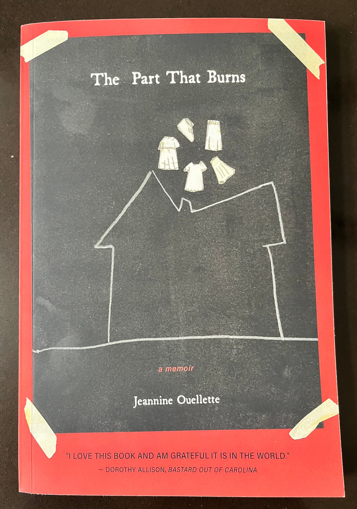 Book cover for Jeannine Ouellette's The Part That Burns. 