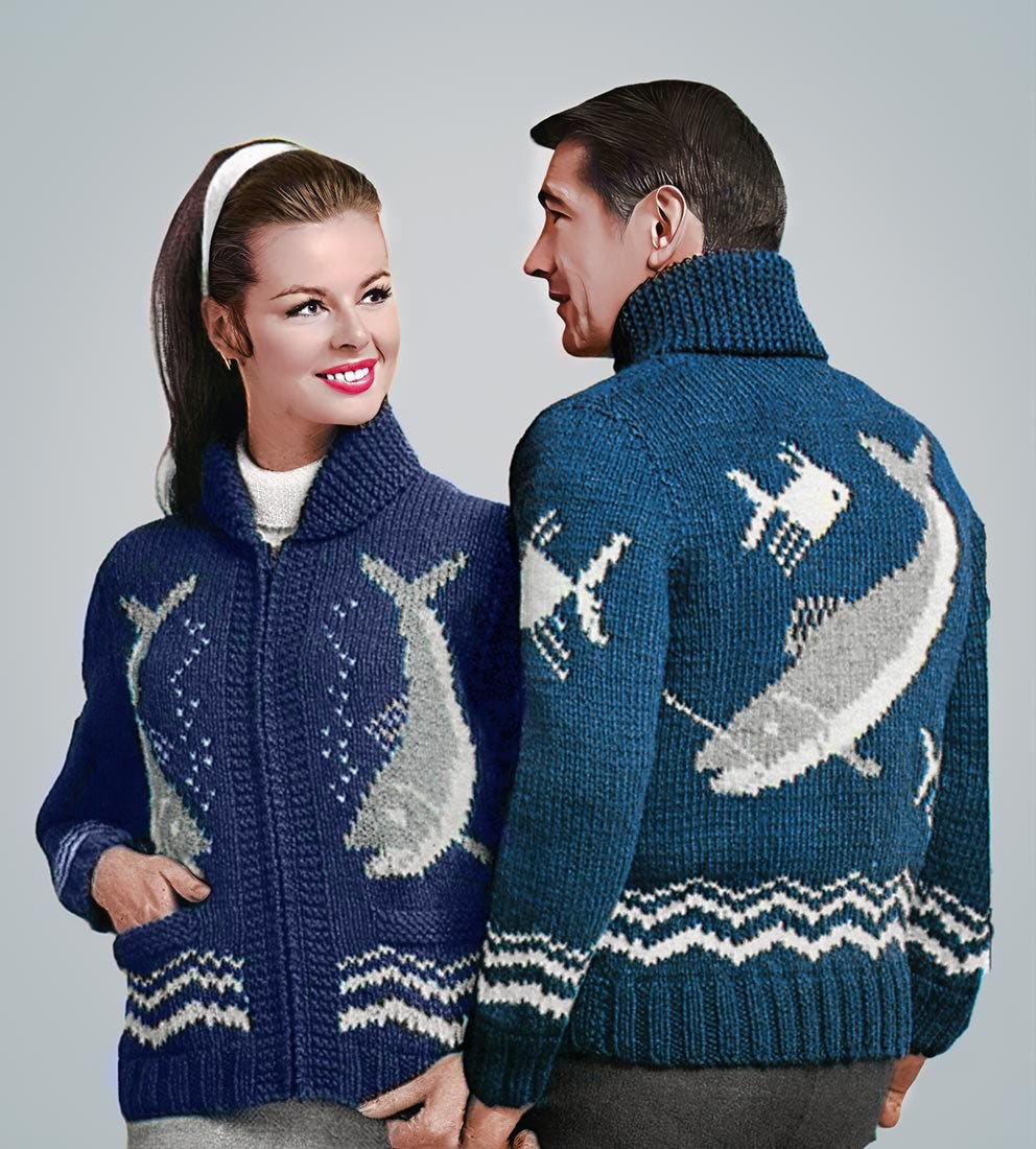 Jessica Fletcher Fish Jumper - by Jenny Hammerton