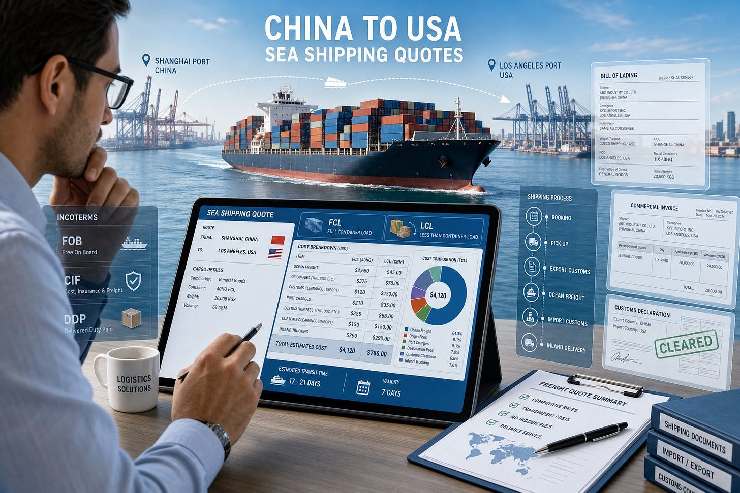Sea Shipping Quotes China to USA Sea Shipping Quotes China to USA