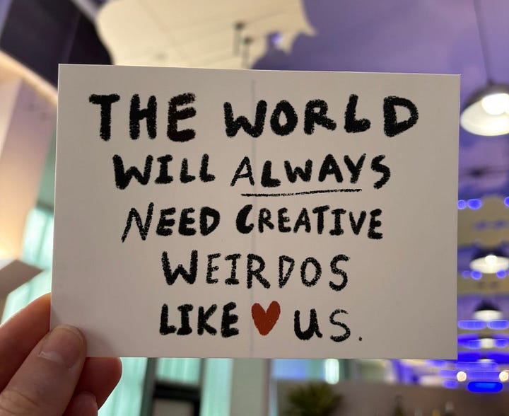 Illustration of You Are The Media Creator Day 2024 and banner: The world will wlays need creative weirdos like us