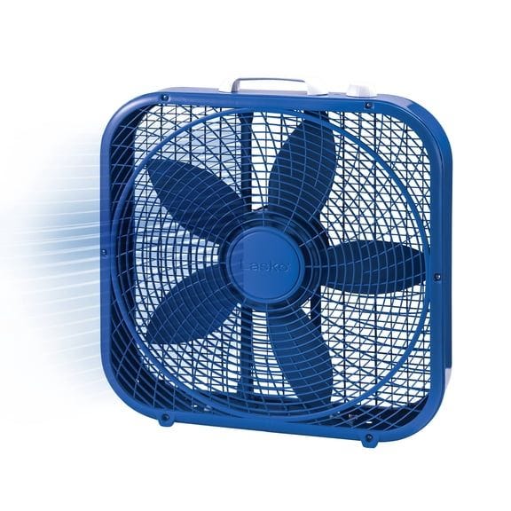 Lasko Cool Colors 20" 3-Speed Weather-Resistant Motor Box Fan B20308 Lasko Cool Colors 20" 3-Speed Weather-Resistant Motor Box Fan B20308