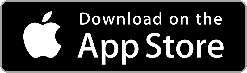 Button that reads: Download on the iOS app store