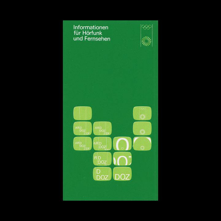 Munich 1972, visual identity Otl Aicher Dept. XI Coordt von Mannstein LOGO