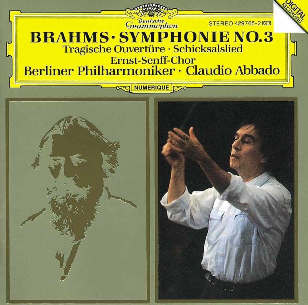 Johannes Brahms, Claudio Abbado, Berlin Philharmonic - Brahms: Symphony No.  3; Tragic Overture; Schicksalslied - Amazon.com Music