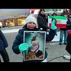 Iranin islamilaista hallintoa vastustava mielenosoitus Kolmen sepän patsaalla – huudot ”Kuningas Reza Pahlavi!”