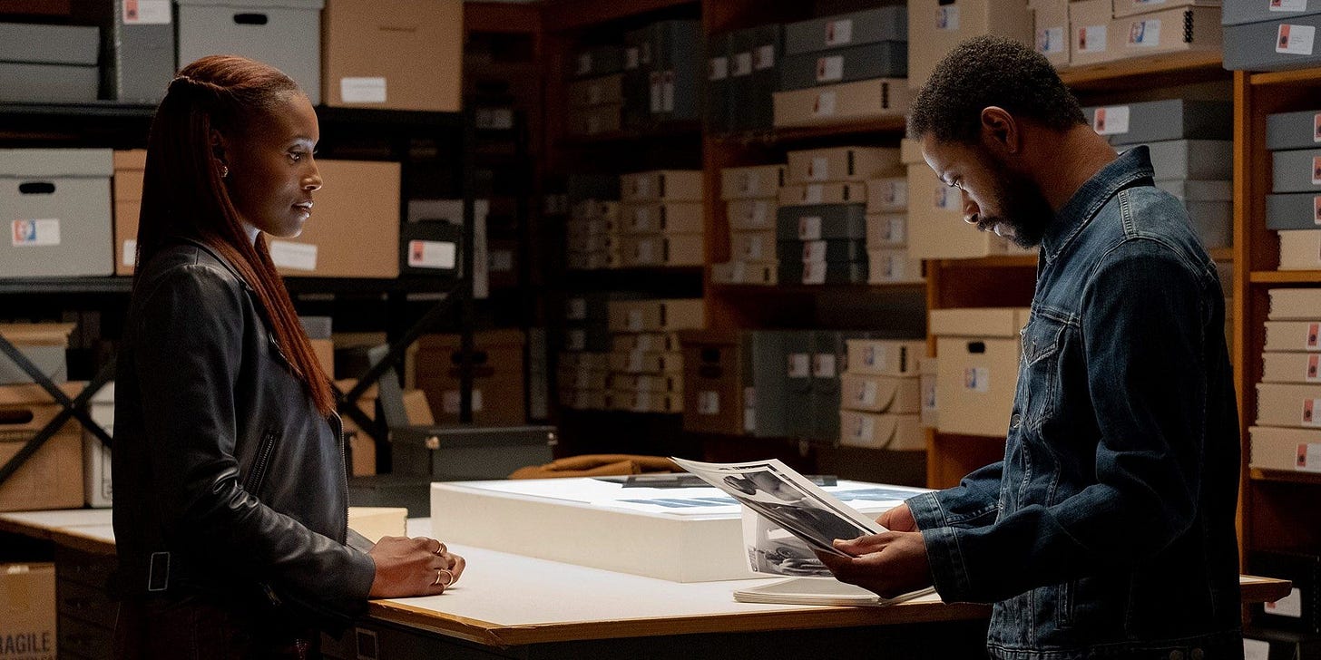 Issa Rae and Lakeith Stanfield in The Photograph