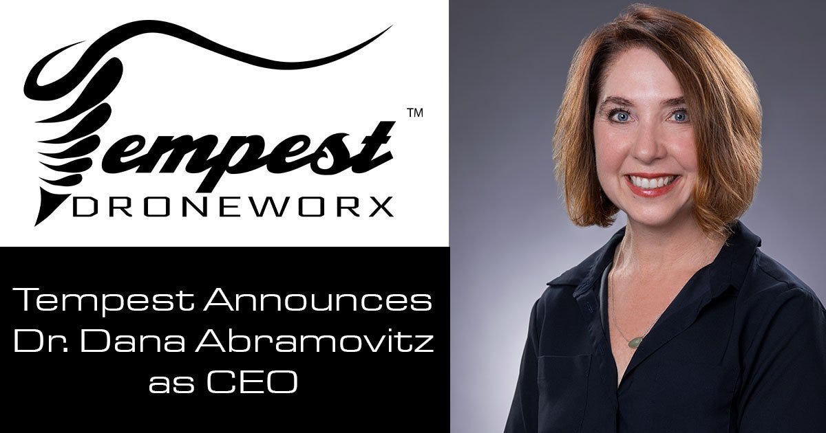 Tempest Droneworx Names Dr. Dana Abramovitz CEO in Leadership Shift
