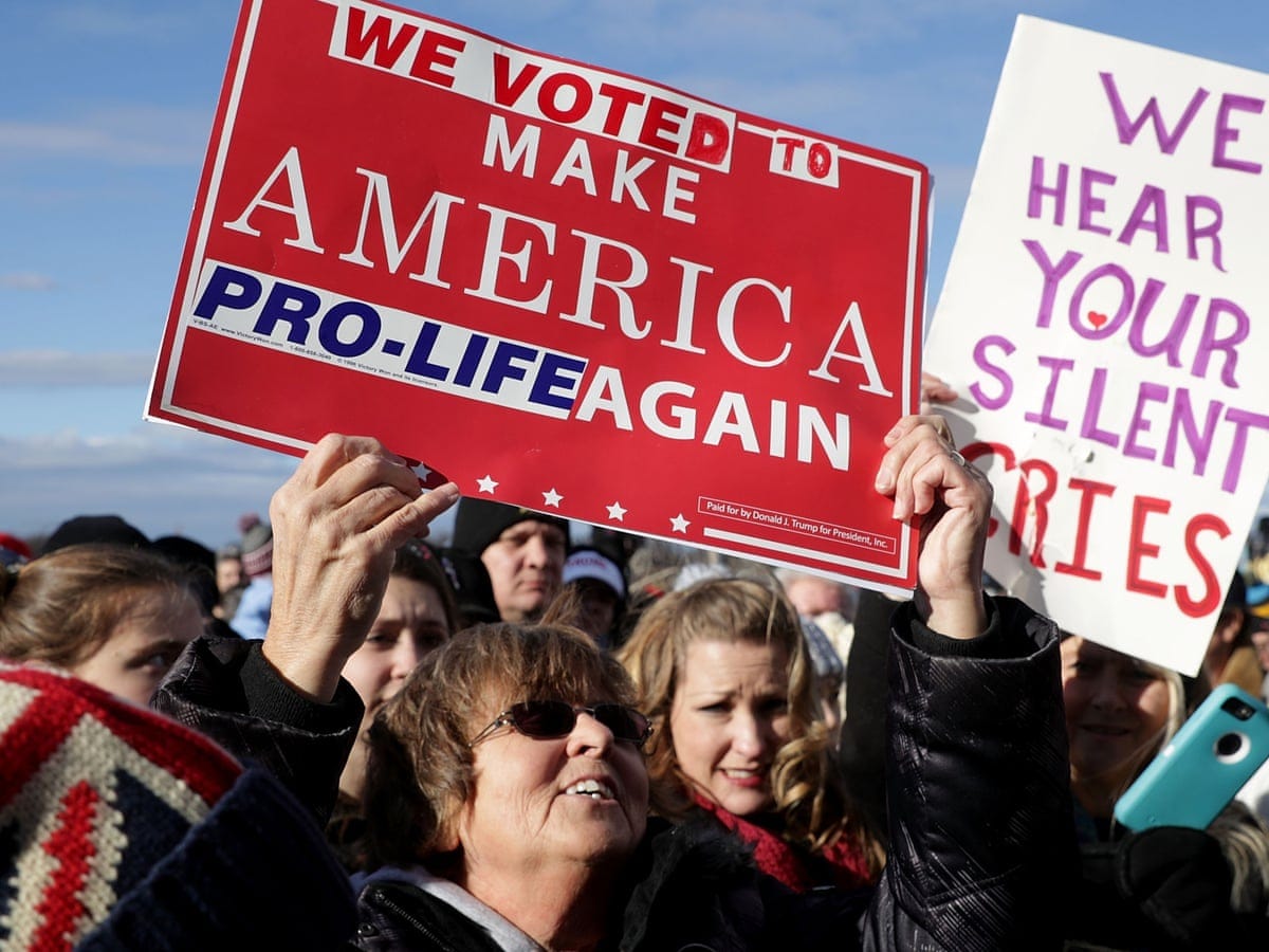 Mike Pence proclaims 'life is winning again in America' at March for Life  in DC | Abortion | The Guardian