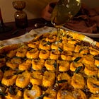 butternut squash and caramelized onion galette