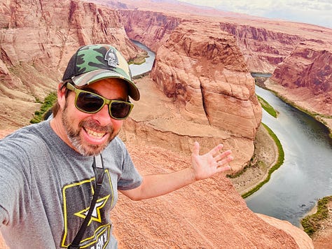 Photos of Donetta and James Dalman around the world.