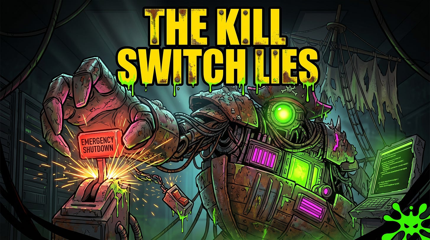 toxsec.com - AI agent kill switch, shutdown-resistant agents, Palisade Research, agent termination, kill switch failure, runtime containment, rogue AI agent, denial of wallet, circuit breaker, agent isolation toxsec.com - AI agent kill switch, shutdown-resistant agents, Palisade Research, agent termination, kill switch failure, runtime containment, rogue AI agent, denial of wallet, circuit breaker, agent isolation
