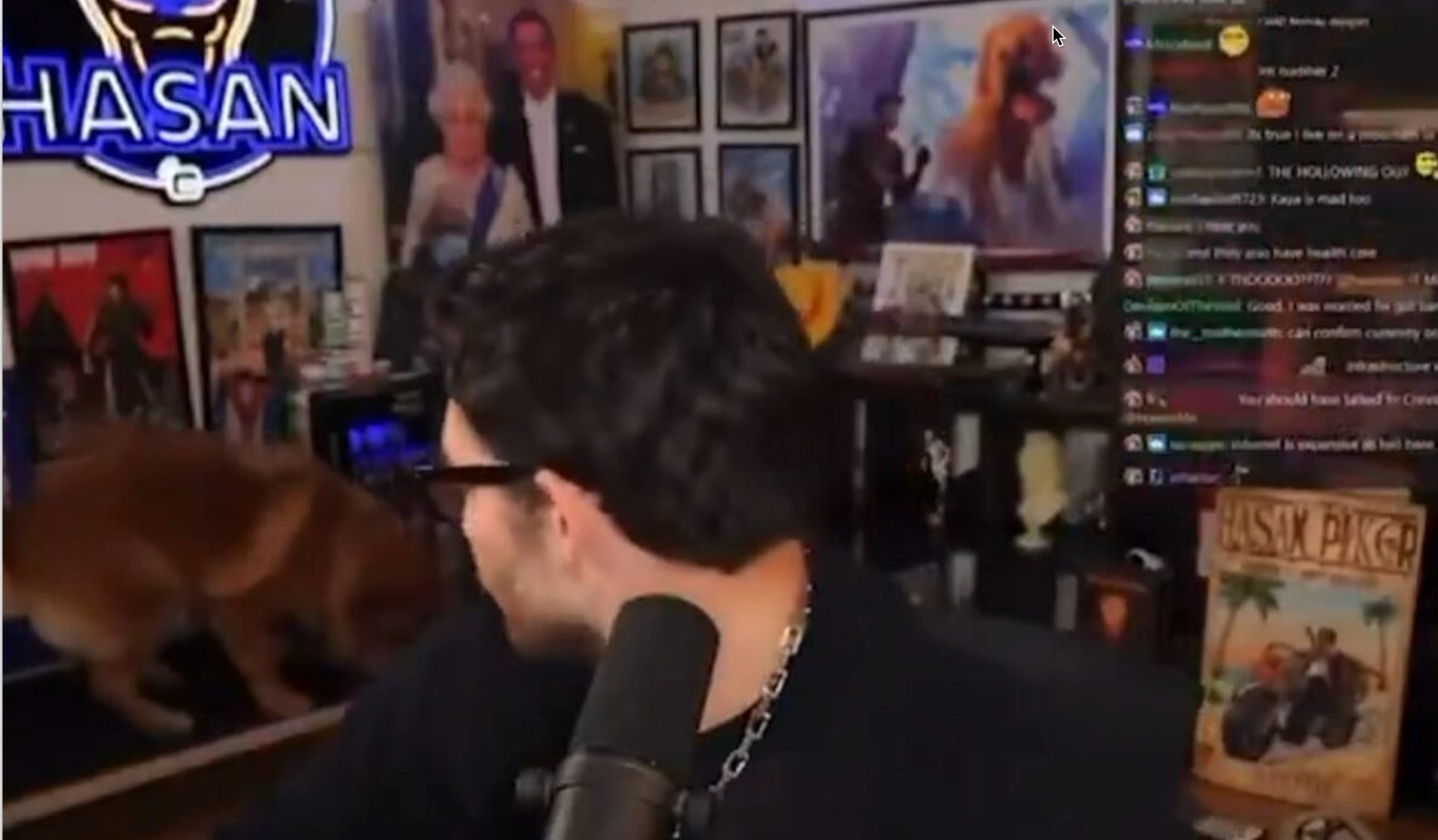 Hasan Raiden 10/8/25 - Hasan Piker goes full Emperor Palpatine on his helpless dog ...