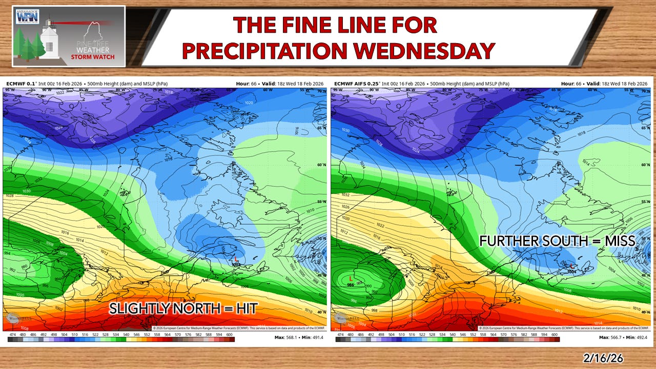 Snow showers on the way for Tuesday - Pine Tree Weather