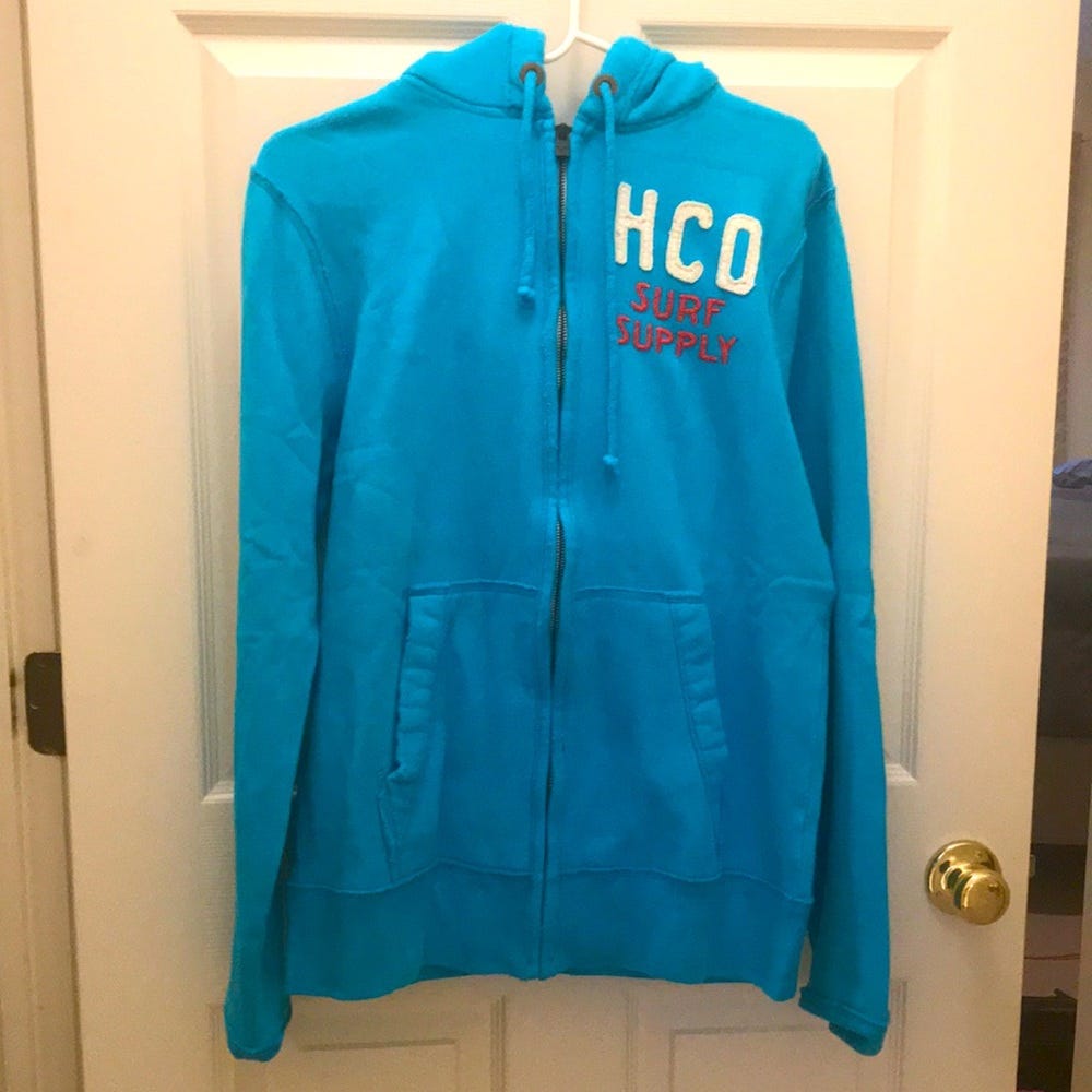 Hollister Men’s Blue Hoodie - image 1