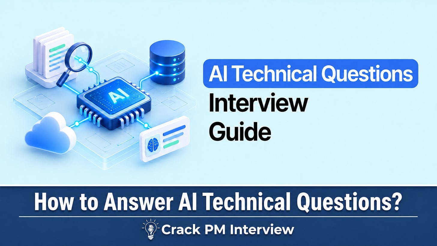 How to Answer AI Technical Questions in an AI PM Interview | CRACK PM INTERVIEW
