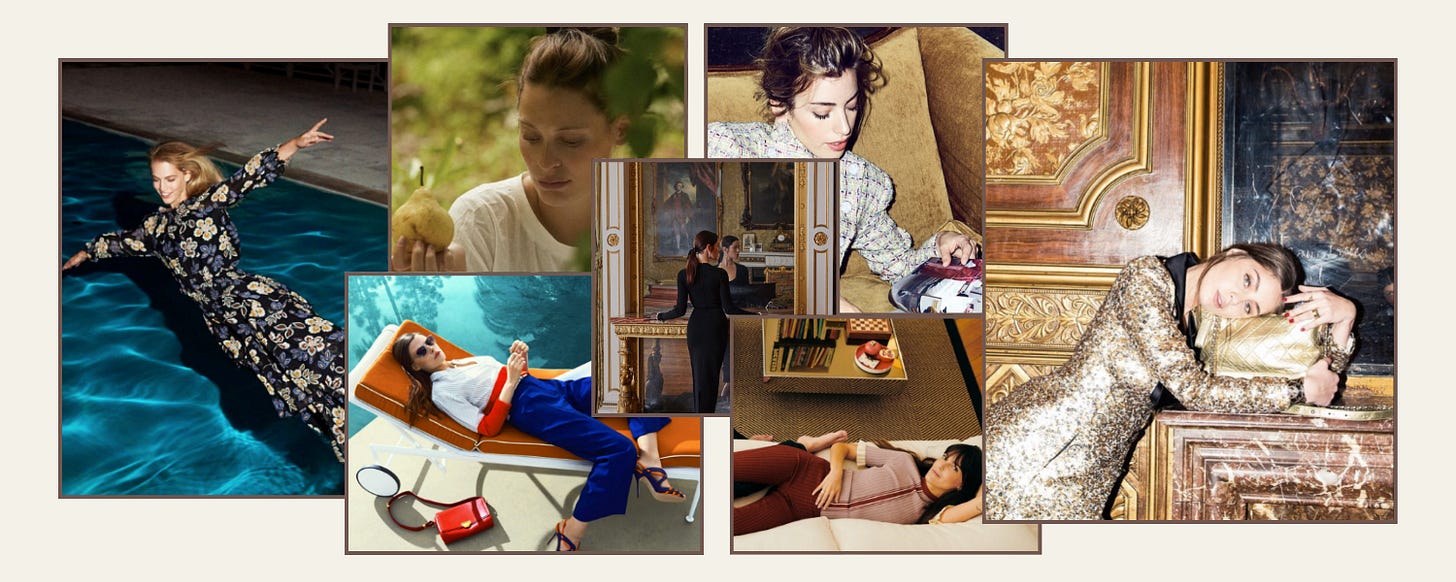 Group of editorial images used as a moodboard.