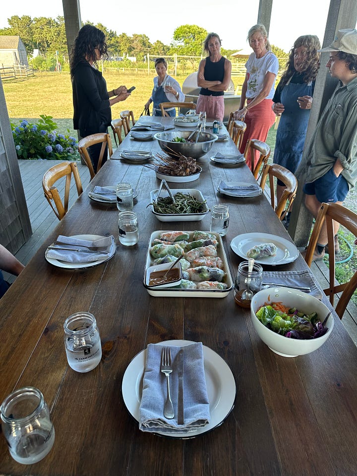 Dinner, Farm Institute, Martha's Vineyard
