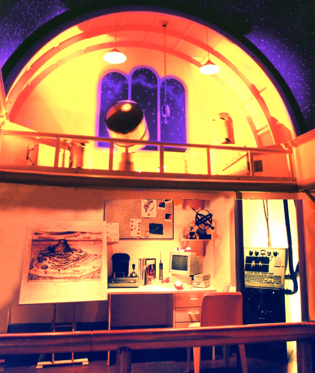 A photograph of Professor Oak’s lab