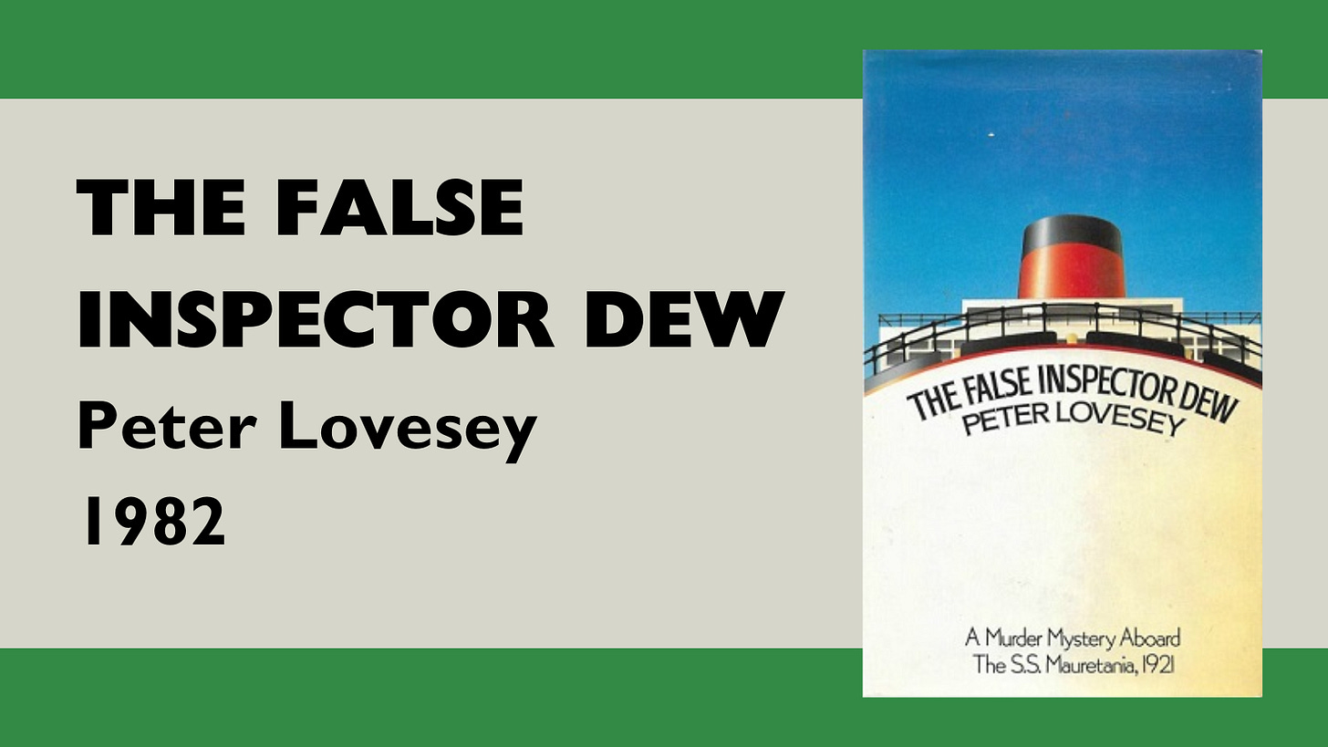 The False Inspector Dew - Peter Lovesey - 1982 The False Inspector Dew - Peter Lovesey - 1982