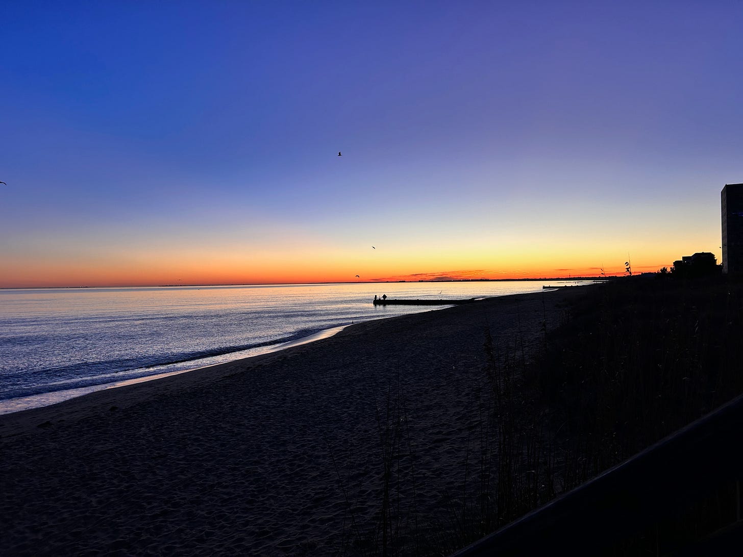Photo of dawn over the Chesapeake Bay