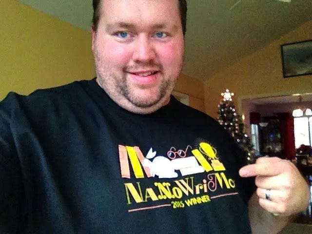 nanowrimo winner and nanowrimo shirt 2015