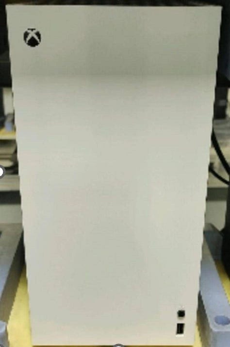 White all-digital Xbox Series X