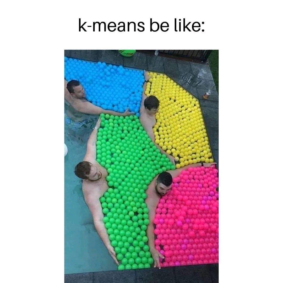 K-means be like: Mine ! MINE ! MINE ! : r/datascience